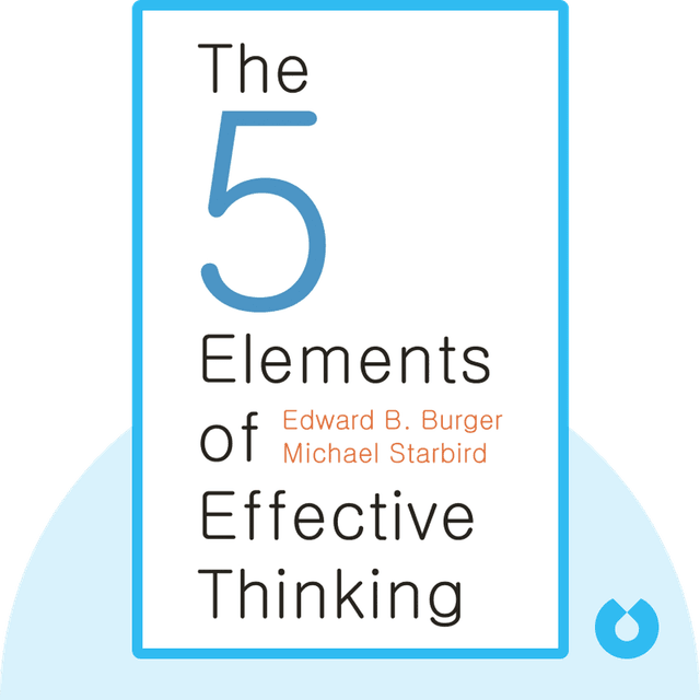 The Five Elements of Effective Thinking audiobook cover - Five ways to make better decisions.