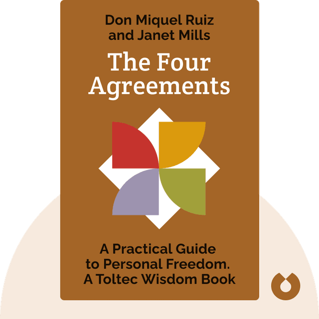 The Four Agreements audiobook cover - A Practical Guide to Personal Freedom. A Toltec Wisdom Book