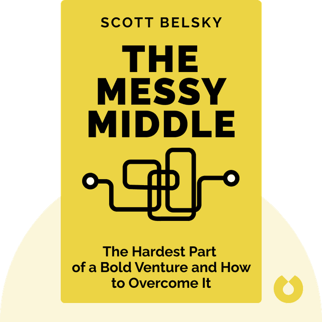 The Messy Middle audiobook cover - Finding Your Way Through the Hardest and Most Crucial Part of Any Bold Venture