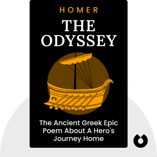 The Odyssey audiobook cover - The Ancient Greek Epic Poem About A Hero's Journey Home
