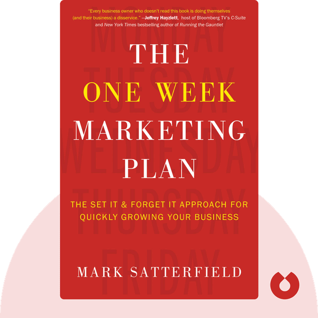 The One Week Marketing Plan audiobook cover - The Set It & Forget It Approach For Quickly Growing Your Business