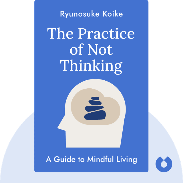The Practice of Not Thinking audiobook cover - A Guide to Mindful Living