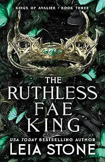 The Ruthless Fae King (Kings of Avalier, Book 3) audiobook cover - A wind-wielding princess is sold into a political marriage with the feared Winter King—only to fall for the man beneath the rumors, then lose him to a coup, a forced wedding, and a looming war where stolen magic turns enemies into monsters.
