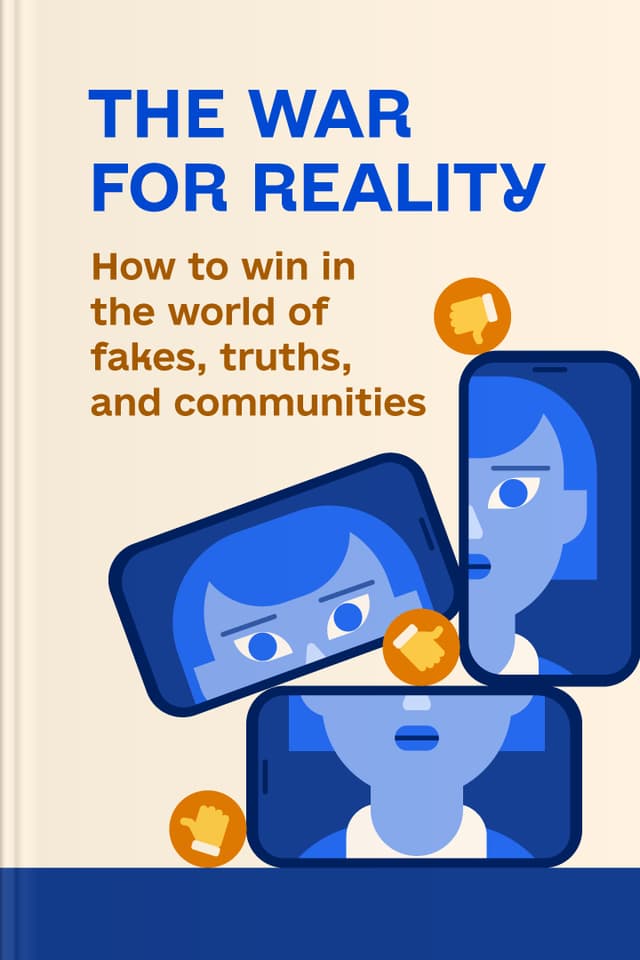 The War for Reality audiobook cover - In an age where truth is edited, packaged, and sold back to us, this gentle guide helps listeners slow down, notice manipulation, steady emotions, and reconnect with community—so reality can be something we build with care, not something we inherit by accident.