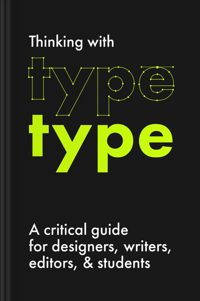 Thinking With Type audiobook cover - Typography isn’t just decoration—it’s a quiet, powerful way to guide attention, shape meaning, and make words feel easier to trust, understand, and remember, especially when small spacing and scale choices can change everything.