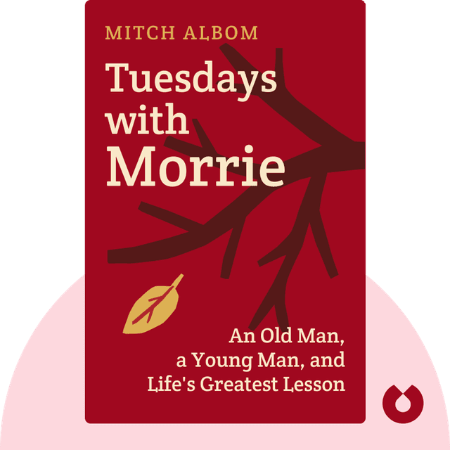 Tuesdays with Morrie audiobook cover - An Old Man, a Young Man, and Life's Greatest Lesson