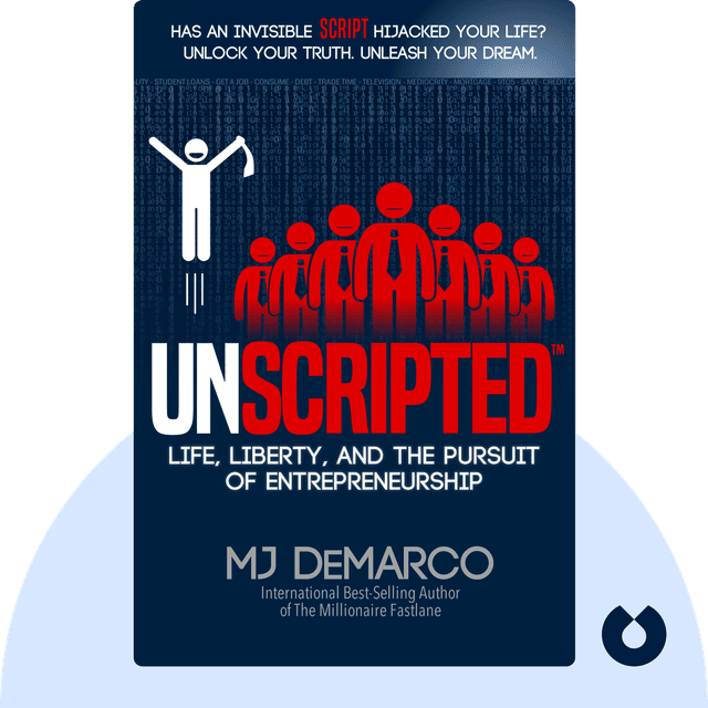 Unscripted audiobook cover - Life, Liberty, and the Pursuit of Entrepreneurship