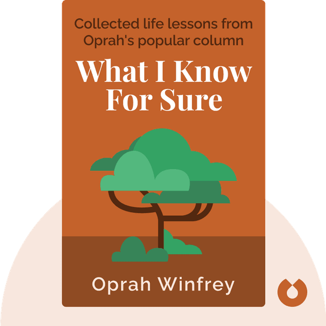 What I Know for Sure audiobook cover - Collected life lessons from Oprah's popular column