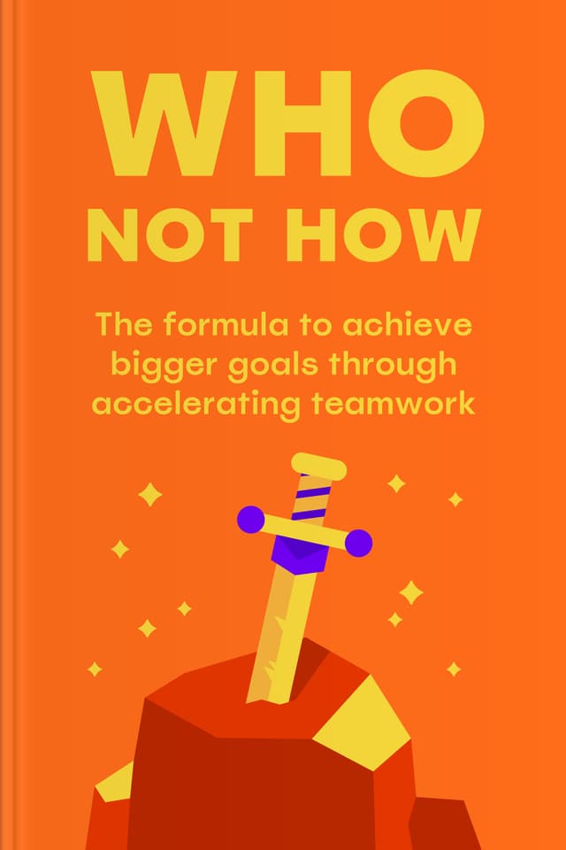Who Not How audiobook cover - This warm, practical guide invites listeners to stop carrying everything alone and start building with the right people—shifting from the slow question of “How do I do this?” to the empowering question of “Who can help make this happen well?”